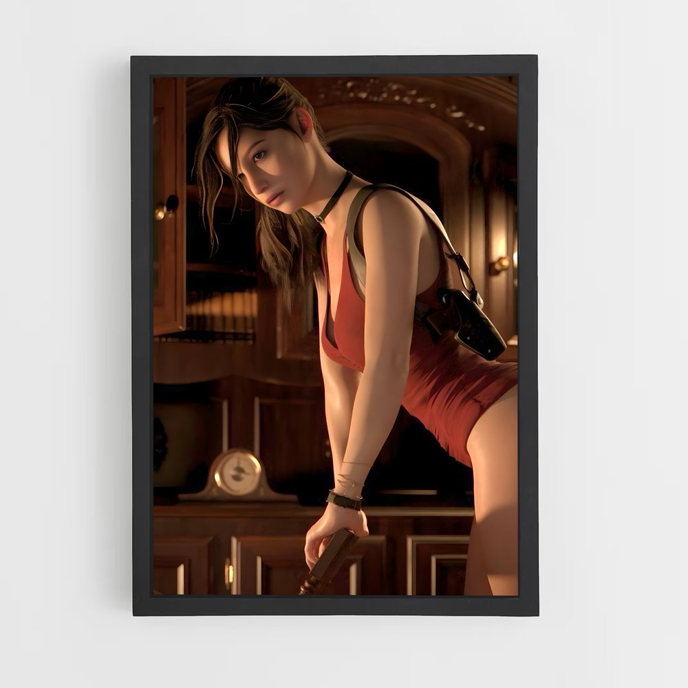 Poster Claire en Rouge – affiche Resident Evil (vue 2)
